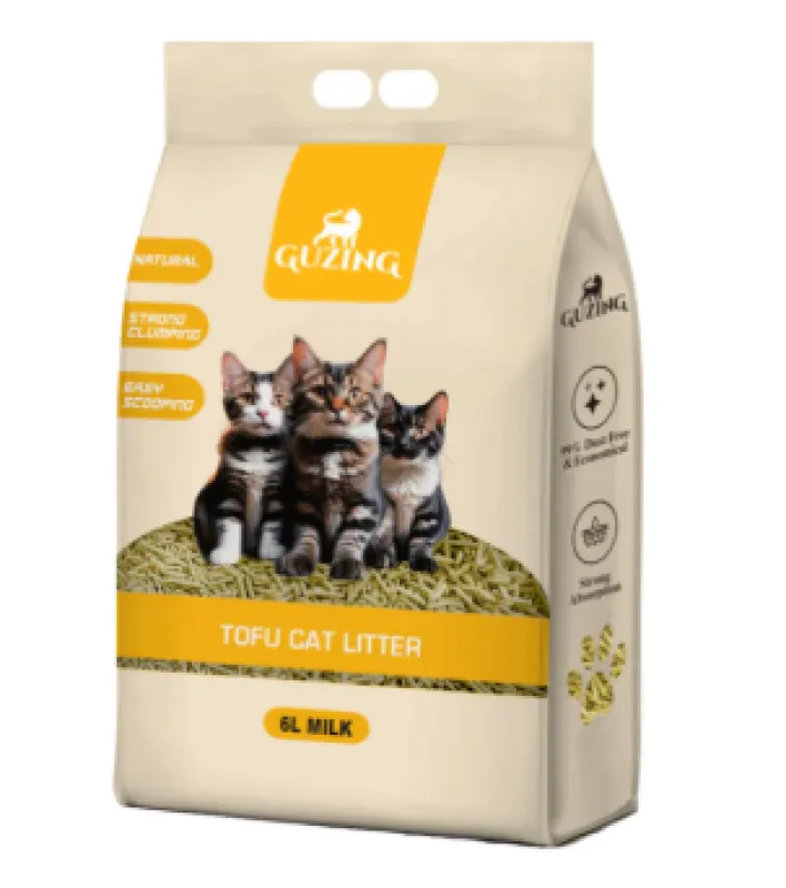 Guzing 6L Tofu Cat Litter - Milk