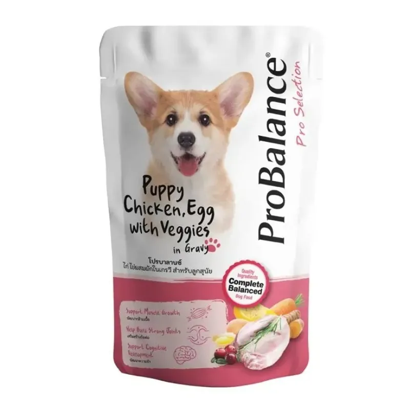 Probalace Puppy Pouch (Chicken, Eggs & Veggies in Gravy)