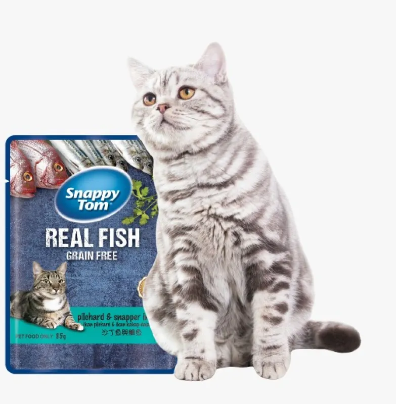 Snappy Tom Pilchard & Snapper Cat Pouch