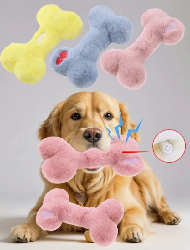 Calming Dog Toy with Squeaker